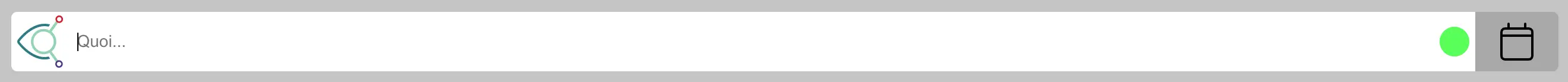 Barre de recherche de CompaSciences